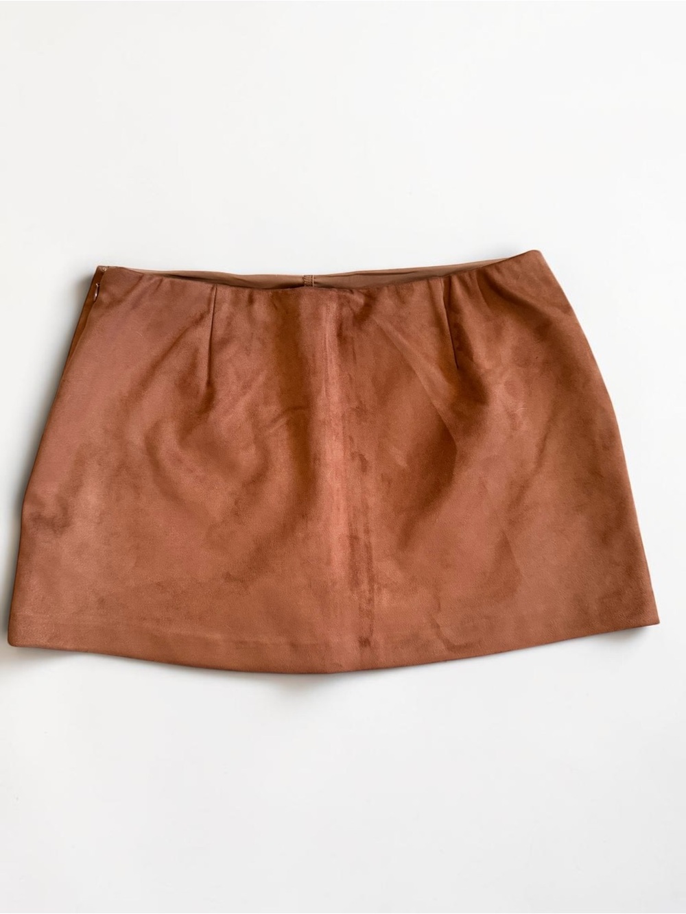 Abercrombie & Fitch Rust Brown Faux Suede Mini Skirt